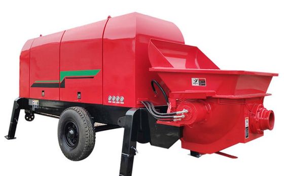 Versatile Shotcrete Trailer Concrete Pump For Mining Tunnels And High Rise Buildings
