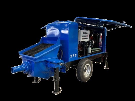 مضخة الخرسانة القابلة للإزالة للمقطورة لنقل الخرسانة لمسافات طويلة في المشاريع الهندسية واسعة النطاق